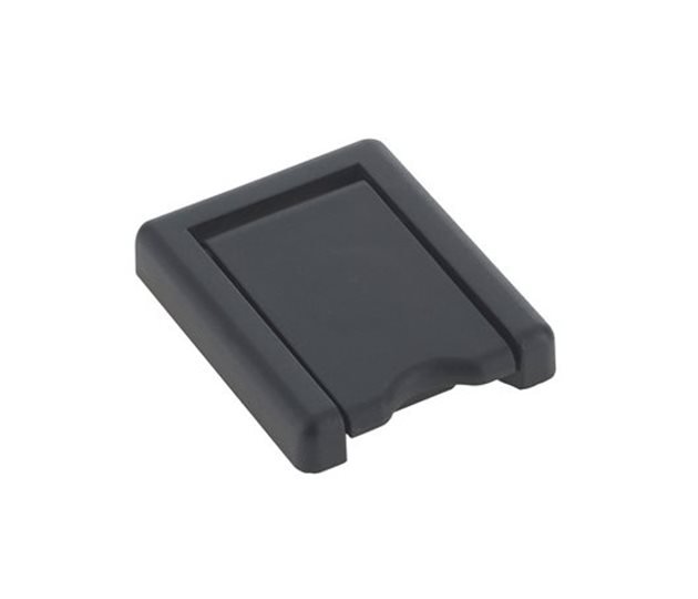 Spring-Loaded Hinged Escutcheon, 16mm, Black Polyamide