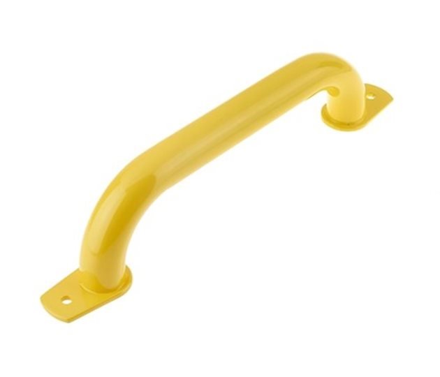 Steel Grab Handle, Yellow RAL 1023, 360mm Centres, 35mm Plain Rail