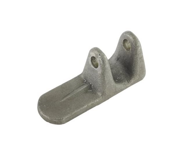 Tailboard Forket, Weld-On, Ø20mm Shaft, 107.5mm Extended, Mild Steel
