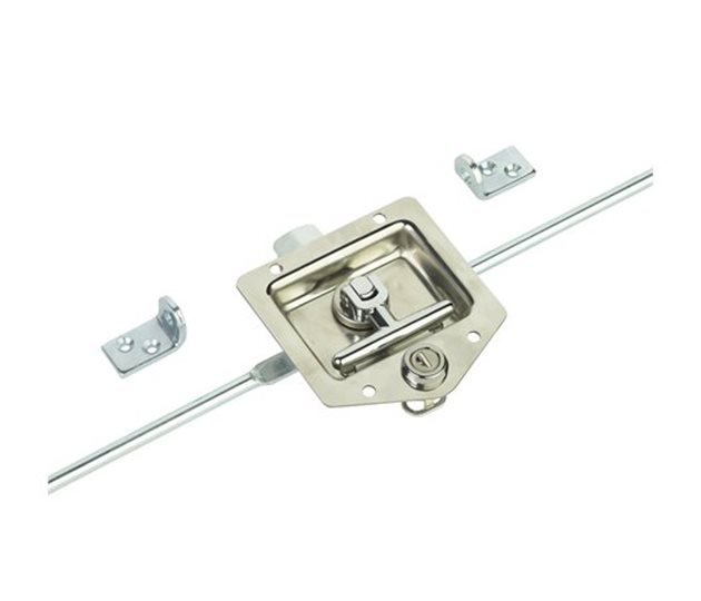 3-Point Drop T Handle Rod Lock, Stainless Steel, Mixed Keys, 2352mm