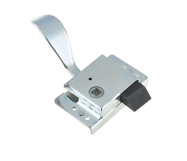 Slam Lock with Handle, Left Hand, Zinc Plated, 88 x 52mm