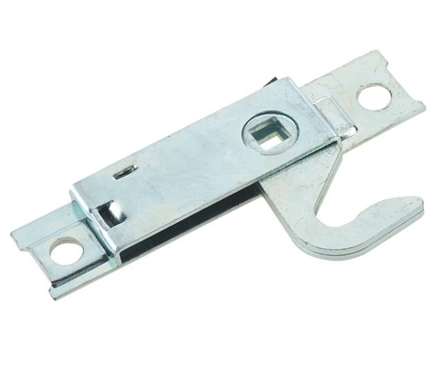 Budget Lock, Hooked Tongue Right Hand, 112.5mm Zinc Plated 8mm Square