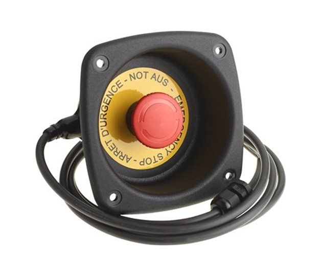 Recessed Emergency Stop Switch Assembly, 125 x 125mm, 1.7m Lead