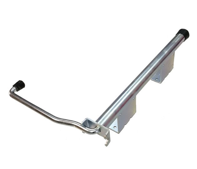 Trombone Door Retainer, Spring-Loaded, Zinc Plated, 481 mm