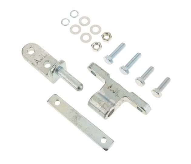 Tailboard Hinge Assembly, Bolt-On, Zinc Plated Mild Steel, 100mm