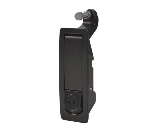 Raised Compression Latch, Black Locking (Mixed Keys), 109 x 33.5 mm