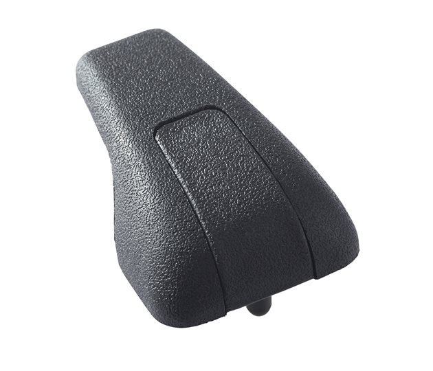 Single Coat Hook, Black Plastic, Concealed Ø5 mm Fixing, 51 x 34 x 19 mm