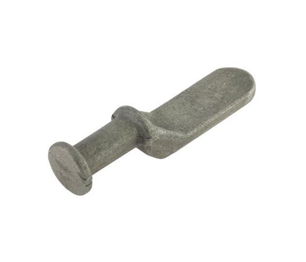 Flat Tailboard Lug 20mm Ø x 38mm Shaft, Weld-On, Self Colour