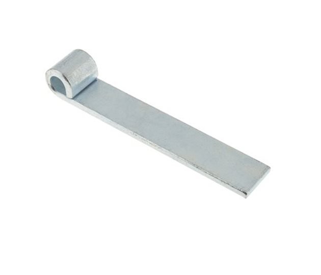 Tailboard Straight Strap Hinge, Zinc Plated, 152.5 x 30 x 6mm, Ø12.5mm