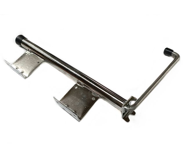 Trombone Door Retainer, Spring-Loaded Stainless Steel, 481mm