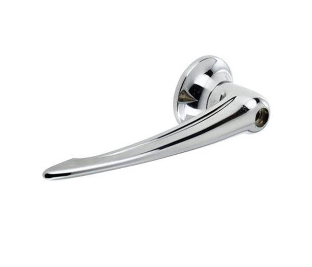 Interior Release Handle 119mm, 9.5mm Square, Chrome Plated Zinc Alloy