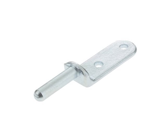 Tailboard Gudgeon Pin, Bolt-On, Ø12.5 x 50mm, Zinc Plated Mild Steel