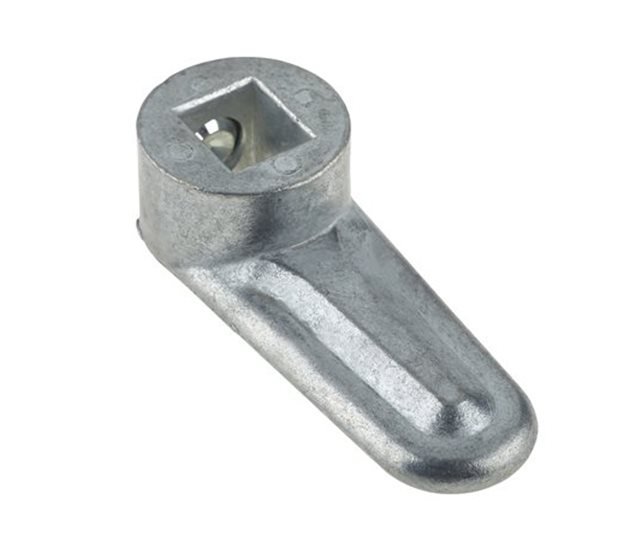 Straight Cam Latch, Zinc Die-Cast, Self Colour, 8 mm Square