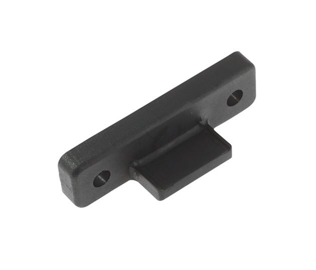 Window Lever Handle Retainer, Textured Black Polypropylene, 90 x 25 x 28mm