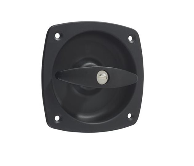 Recessed Tee Handle, Locking Keyed Alike, Black, 127 x 126.5mm