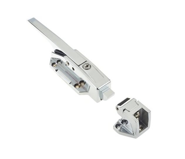 Refrigerator Door Lock Shoot Bolt Panic Release Chrome 270mm