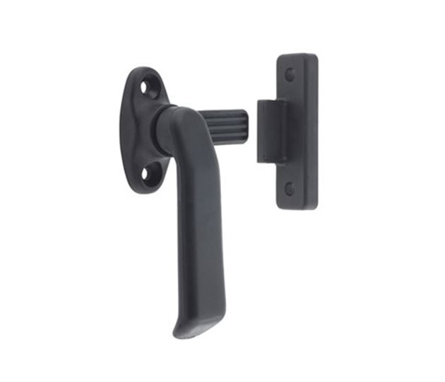 Window Lever Handle, Left Hand, Polypropylene, Black, 140 mm