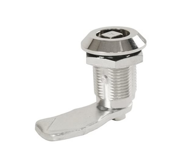 Quarter Turn Latch 40mm, 8mm Square Insert, 22mm Cut-Out, Chrome Zinc