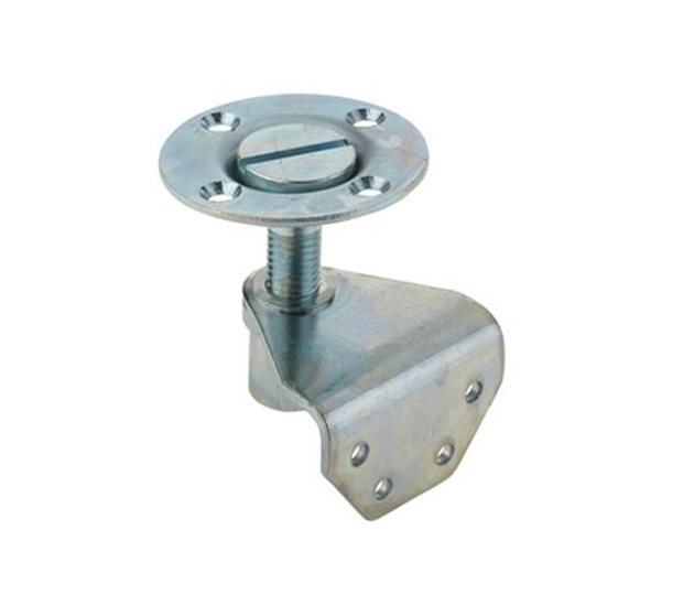 Floor Trap Fastener, M10 Thread, 57.5mm Ø, Zinc Plated, 4-Hole