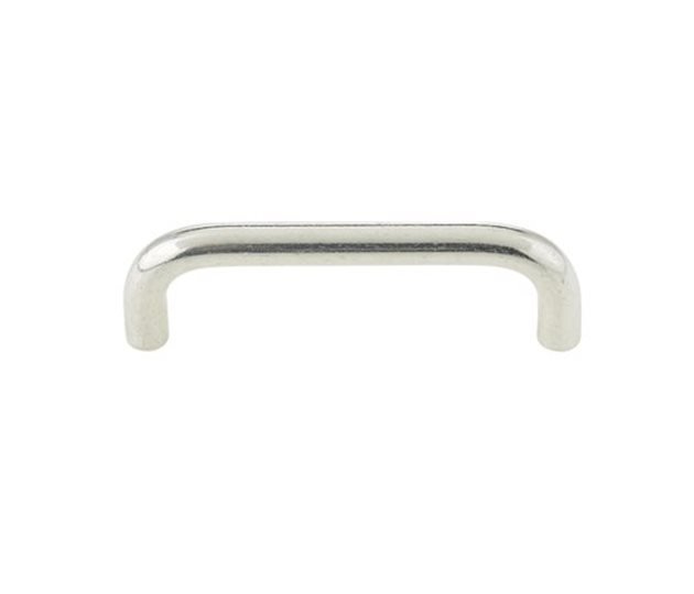 Aluminium Pull Handle, Polished, 102 mm Length, M5 Tapped Fixing