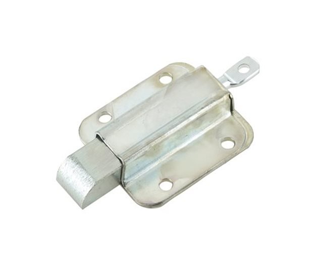 End Slam Bolt, Zinc Plated Mild Steel, 62 x 57mm, 5mm Tail Hole