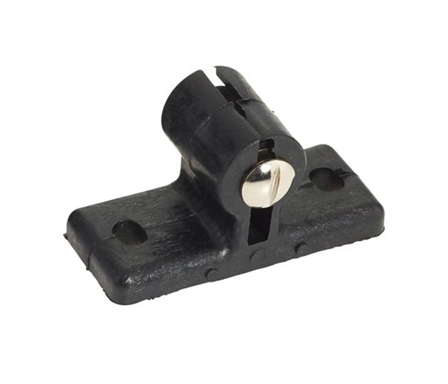Claw Door Retainer Male - Black Nylon, 41mm Projection, 6mm Fixings