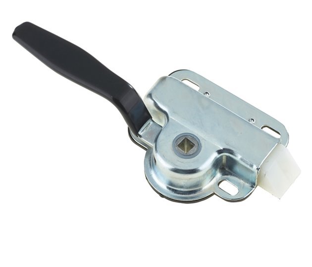 Slam Lock with Handle, Right Hand, Zinc Plated, 92 x 86.5 mm