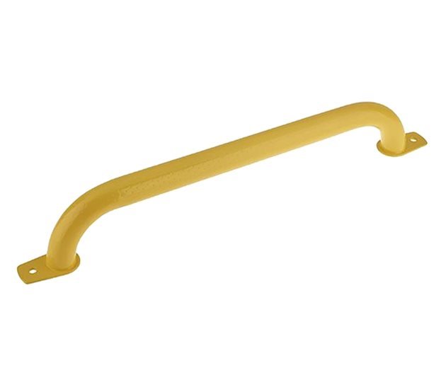 Steel Grab Handle, Yellow Powder Coated, 720 mm Centres, Ø35 mm