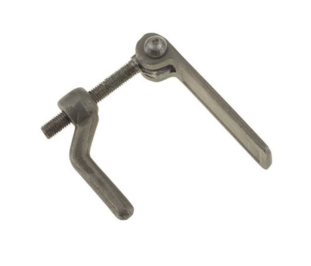 Ramp Fastener Assembly, M12 x 86.5mm Thread, Self Colour Mild Steel, 125mm