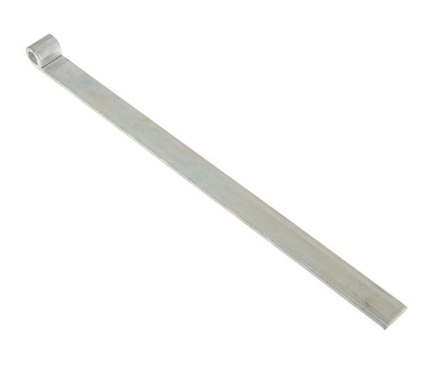 Tailboard Straight Strap Hinge, Zinc Plated, 460 x 41 x 8 mm, 12.5 mm Eye