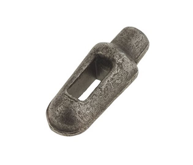 Slotted Tailboard Lug, Weld-On, Forged Steel, 17 x 7 mm Slot, Self Colour