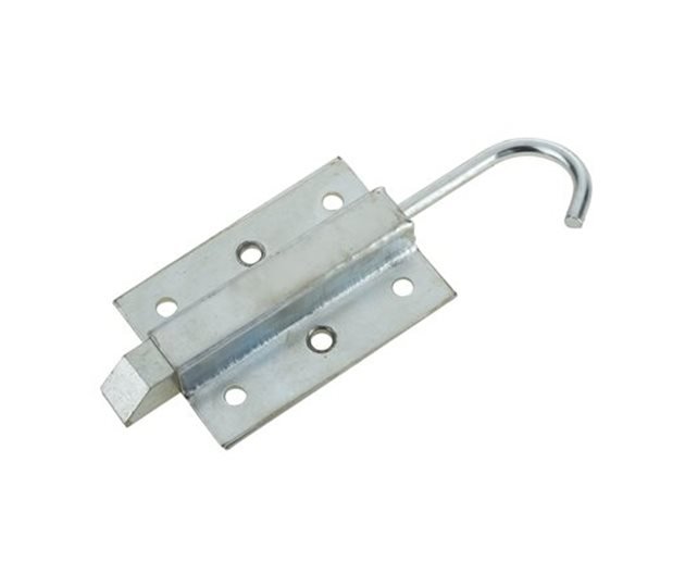 End Slam Bolt With Hooked Tail, 77 x 55mm, Zinc Plated Steel