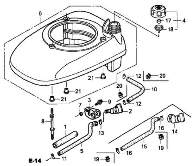 Fan Cover for Honda HRG536C