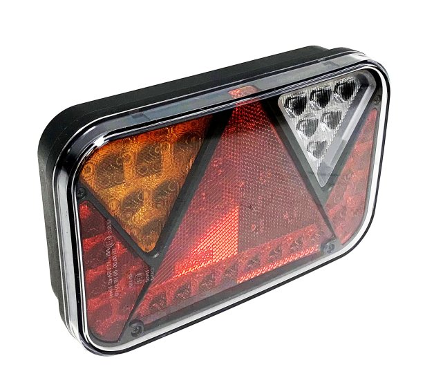 12V LED Left Hand Rectangular Quick Fit Combination Lamp - 5 Pin
