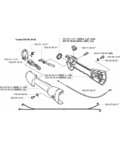 Throttle Controls  for Husqvarna 325 LXT Trimmer/ Edgers