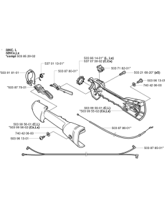 Throttle Controls for Husqvarna 326 C Trimmer/ Edgers