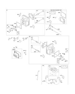 Cylinder Head Assembly for Briggs and Stratton Model No. 49G575-0111-E2 Vertical Shaft Engine