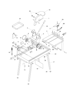 Main Assembly for Belle BC 350 Bench Saws