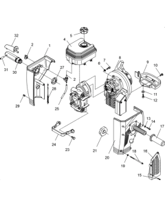 Hammer Assembly for Wacker BH23-5000008333 (Petrol) Rev.100 Breakers