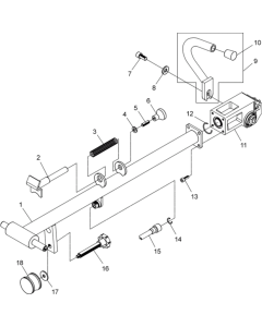 Centre Pole Assembly for Wacker DPU2440H-5000010621 Rev.102 Plate Compactor