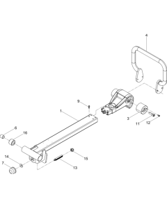 Center Pole Assembly for Wacker DPU3060H-TS-5000126566 Rev.101 Plate Compactor