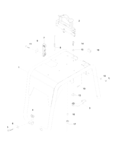 Protective Frame Assembly for Wacker DPU3060H-TS-5000200635 Rev.101 Plate Compactor