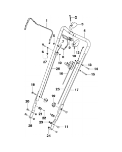 Handle Assembly for Husqvarna LB 553S Consumer Lawn Mower