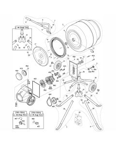 Main Assy for Altrad Belle Minimix130 (Euro 1) Tip-Up Mixer (From May 2000)