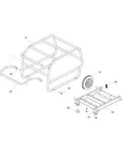 Chassis (Up To March 2009) Assembly for Belle Major 30-140 (PAN) Hydraulic Power Pack