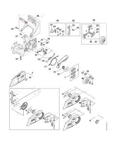 Clutch & Chain Brake for Stihl MS 172