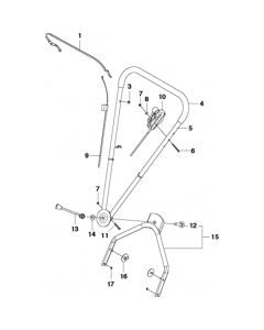 Handle Assembly for Husqvarna WB48 S Consumer Lawn Mower