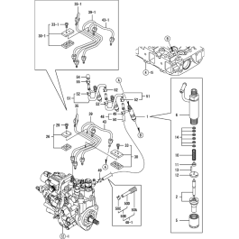 Fuel injection Valve Assembly for Yanmar 3TNV88-XTBZ Engine | L&S Engineers