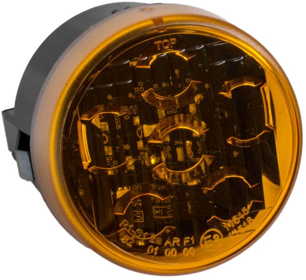 Aspock Roundpoint II LED Indicator Lamp 12/24V, Amber