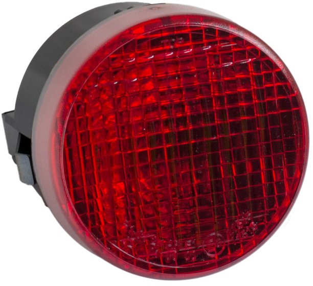 Round LED Fog Lamp, 12/24V, Aspock Roundpoint II